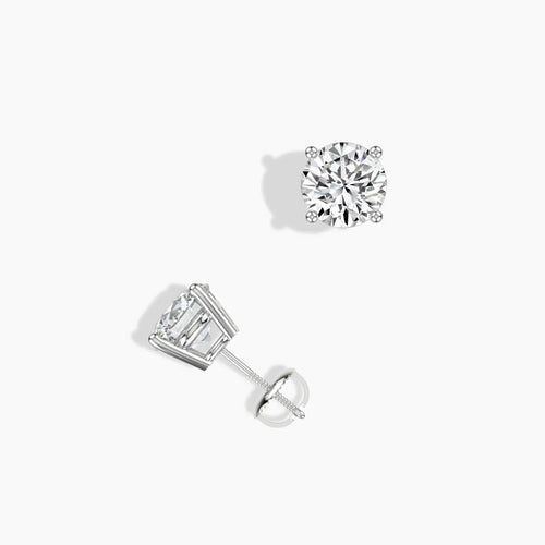Arete clásico de 14 quilates con 4 puntas y 1,00 quilates de peso total con SB