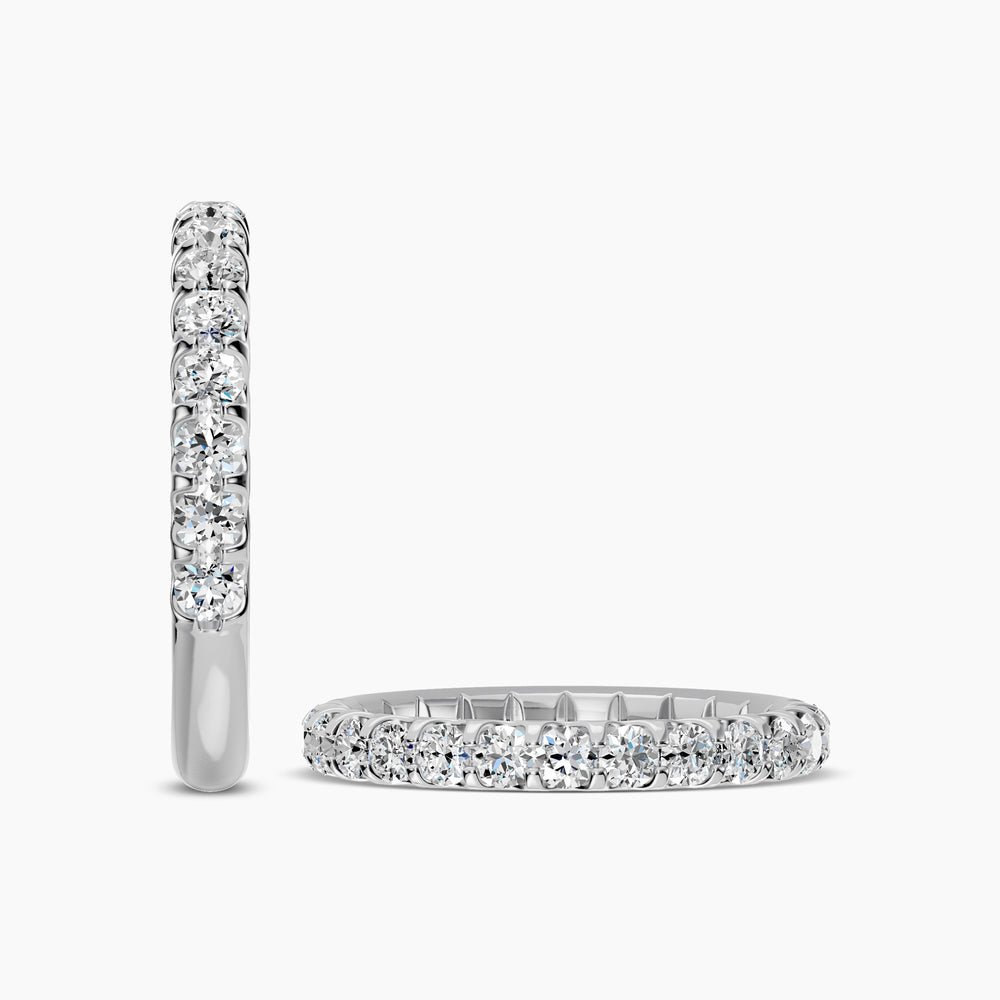 Anillo de diamantes de 14 KW y 0,75 quilates en engaste en U