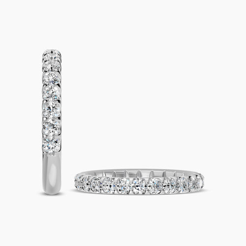 Anillo de diamantes de 14 KW y 0,75 quilates en engaste en U