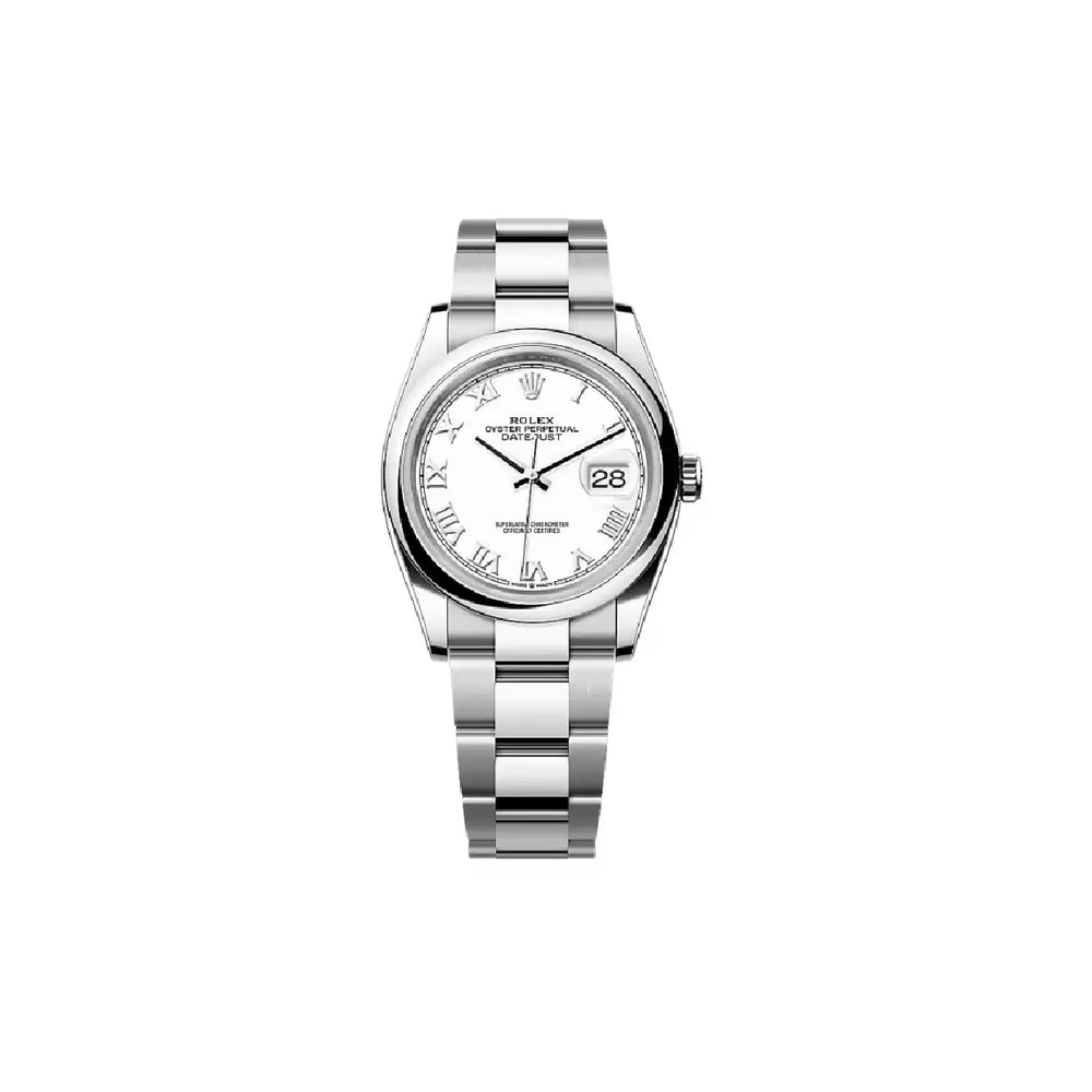 Rolex Datejust Blanco Romano