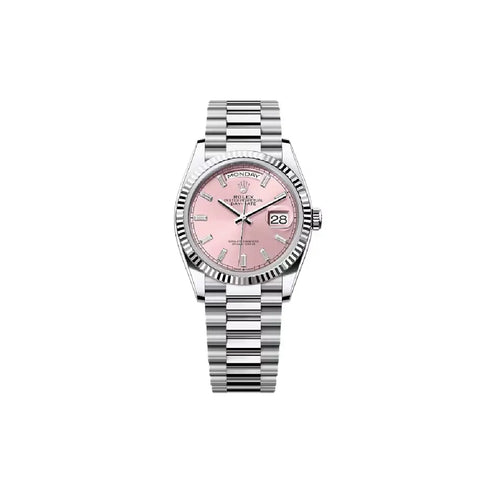 Rolex Day-Date-President Baguette rosa