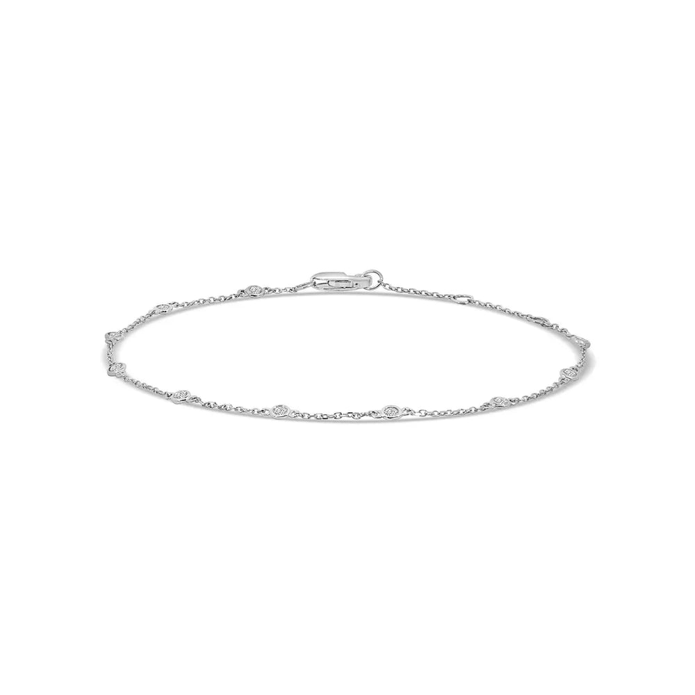 Pulsera de diamantes de 14 KW y 0,25 quilates por yarda con 10 unidades