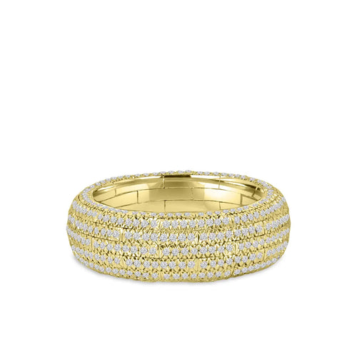 Anillo clásico de abrazo de 18 quilates y 0,9 quilates de diámetro Gh;Vs