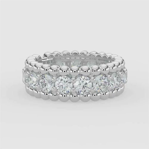 Banda de diamantes con cuentas de 14 KW y 2,85 quilates